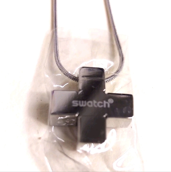 Swatch Bijoux Women's 925 Italy Silver Cross Charm Necklace 3 Colors To Choose - Picture 7 of 16